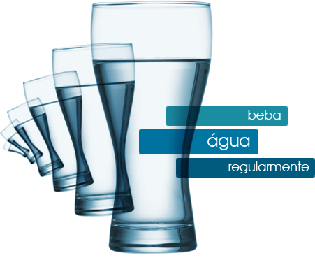Beba água regularmente Beba água regularmente